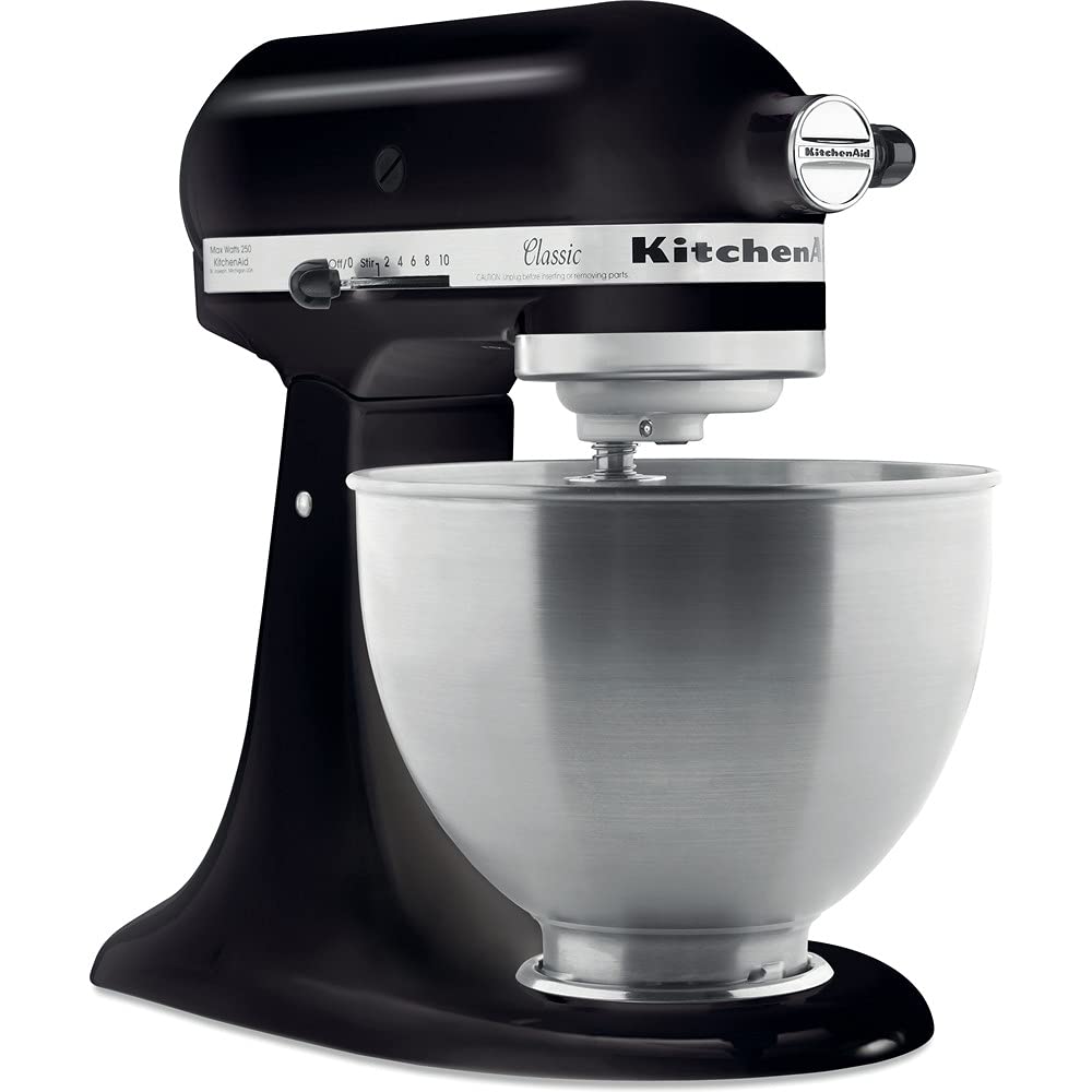 Kitchenaid Küchenmaschine Kippbarer Motorkop 5K45SSEOB, Metall, 4.3 Liter, Onyx Schwarz