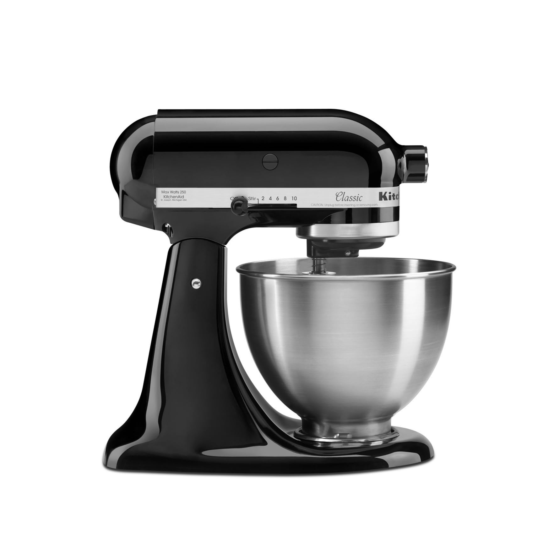 KitchenAid CLASSIC 4,3 L-Küchenmaschinen mit kippbarem Motorkopf, 4.3 L, schwarz