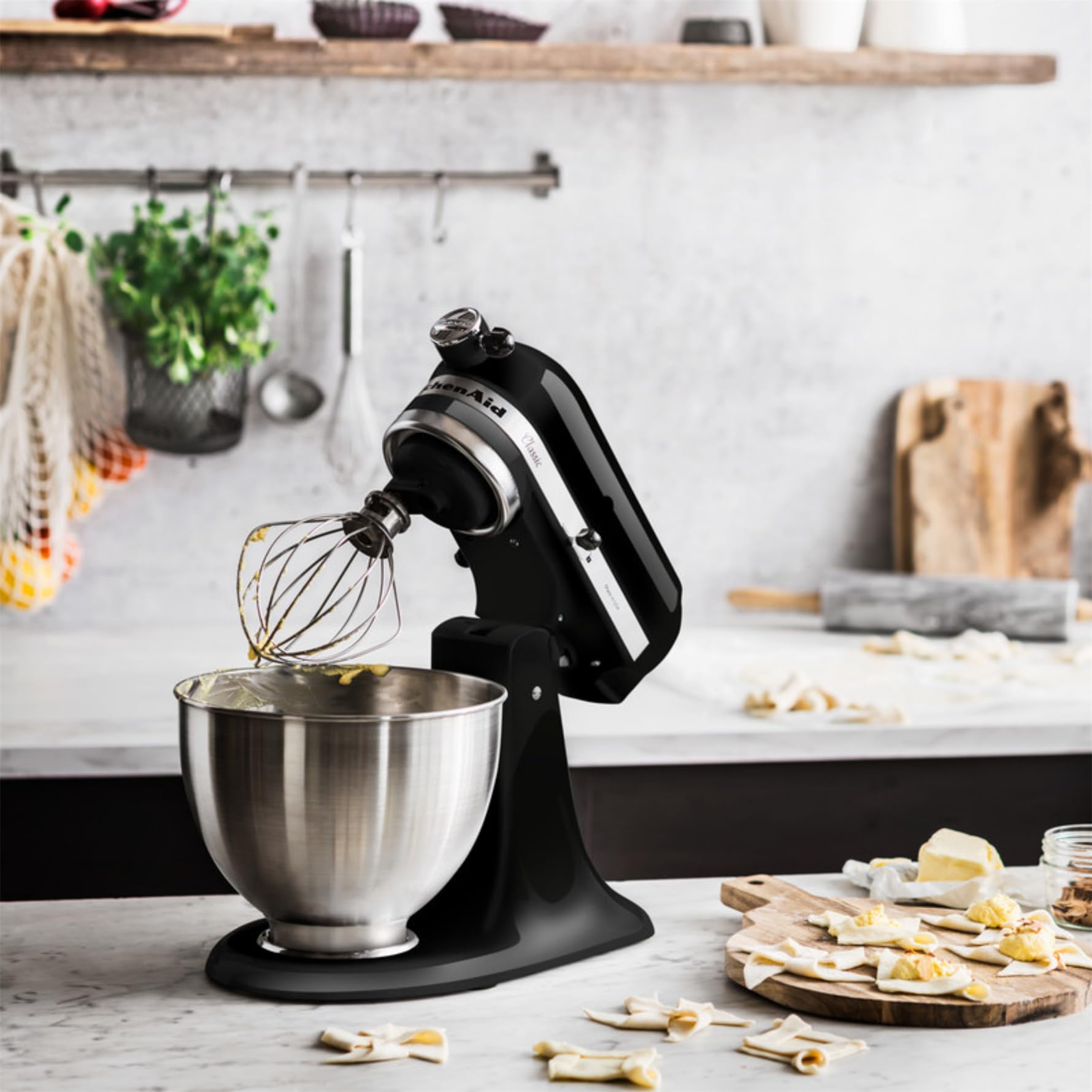 KitchenAid CLASSIC 4,3 L-Küchenmaschinen mit kippbarem Motorkopf, 4.3 L, schwarz