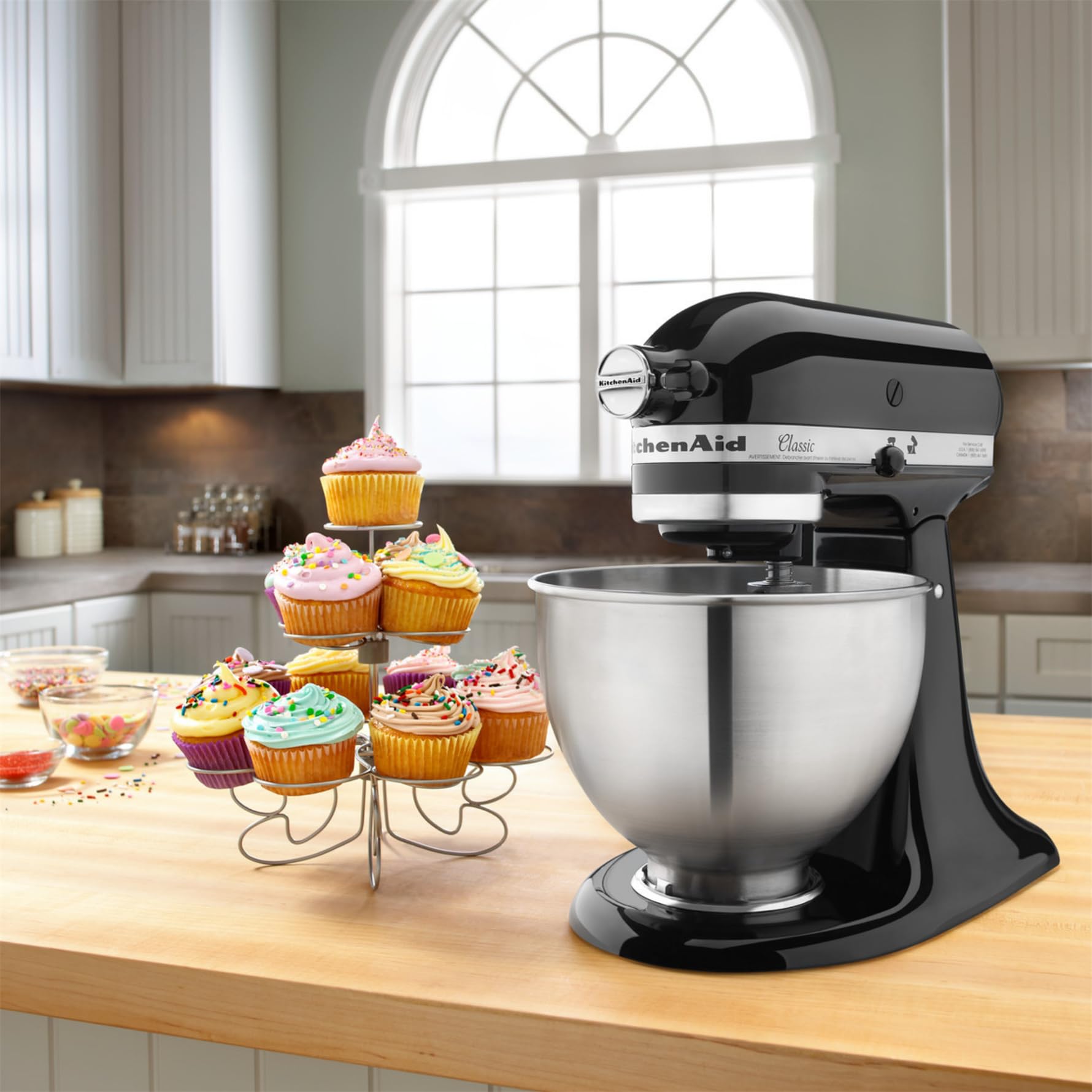 KitchenAid CLASSIC 4,3 L-Küchenmaschinen mit kippbarem Motorkopf, 4.3 L, schwarz