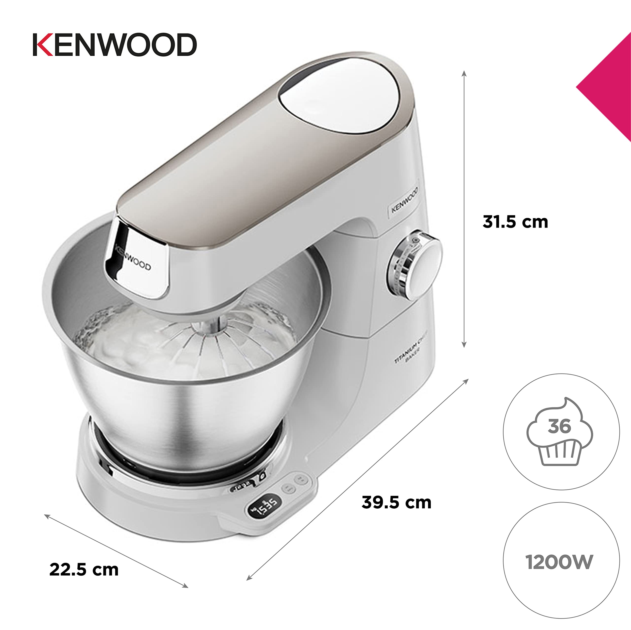 Kenwood Titanium Chef Baker KVC65.001WH