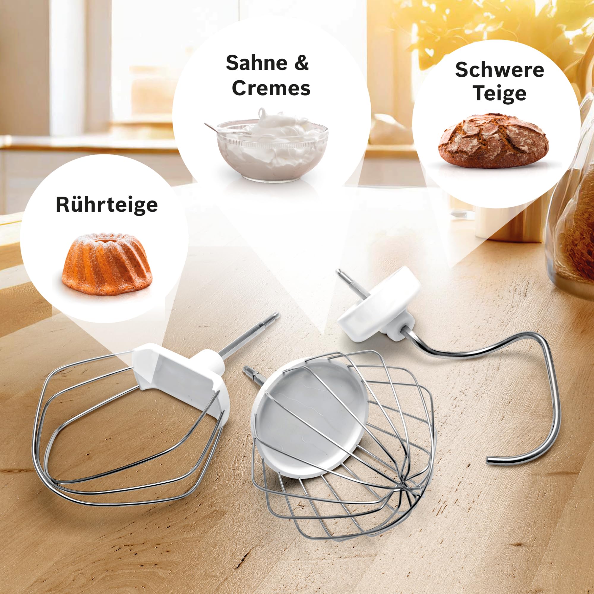 Bosch Küchenmaschine MUM5 CreationLine MUM58L20, Edelstahl-Schüssel 3,9 L, Mixer 1,25 L, Planetenrührwerk, Knethaken, Schlag- und Rührbesen Edelstahl, Durchlaufschnitzler, 3 Scheiben, 1000 W, grau
